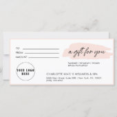 Carte tendance, moderne, écriture manuscrite, logo, rose (Devant)