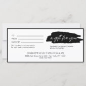 Carte tendance, moderne, écriture manuscrite, noir blanc (Devant)