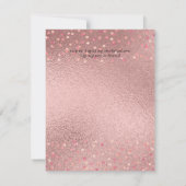 Carte Tendance ROSEGOLD Mariage Metallic rose marine Par (Dos)