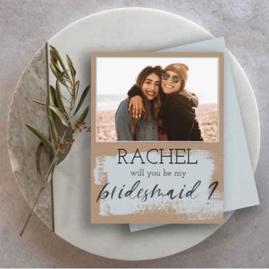 Carte Tendance serez-vous ma photo de servante d'honneur