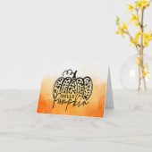 Carte Tendances Bonjour Citrouille (Fleur jaune)