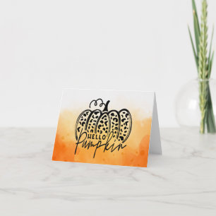 Carte Tendances Bonjour Citrouille