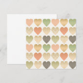 Carte tendances modernes coeurs graphiques (Devant / Derrière)