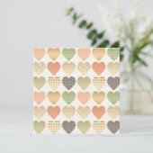 Carte tendances modernes coeurs graphiques (Debout devant)