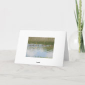 Carte Tendre la main à travers l'étang pour dire Je pens (Dos)