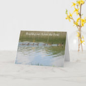 Carte Tendre la main à travers l'étang pour dire Je pens (Fleur jaune)