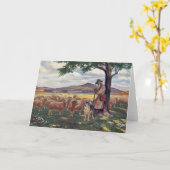 Carte Tendre le mouton (Fleur jaune)