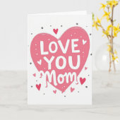 Carte Tendresse Maman (Fleur jaune)