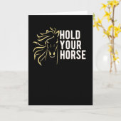 Carte Tenez vos chevaux (Fleur jaune)