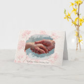 Carte Tenir D'Autres, Se Maintenir - Pink Ribbon aidant (Fleur jaune)