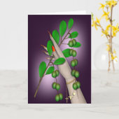 CARTE TENIR UNE DIRECTION DE L'OLIVE (Fleur jaune)