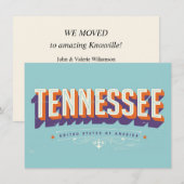 Carte Tennessee Moving Address Card (Devant / Derrière)