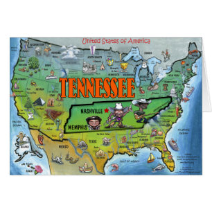 Carte Tennessee USA