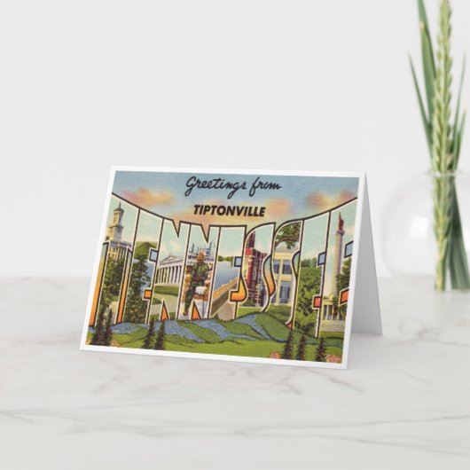 Carte Tennessee vintage (Devant)