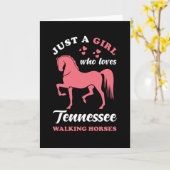 Carte Tennessee Walking Horse (Fleur jaune)