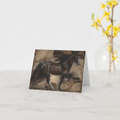 Carte Tennessee Walking Horse Greeting Card (Fleur jaune)