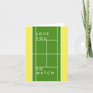 Carte Tennis Amour Drôle