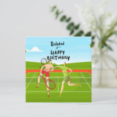Carte Tennis : Anniversaire des joueurs de tennis (Debout devant)