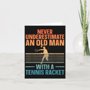 Carte Tennis Art Pour Hommes Grandpa Tennis Lover Pla