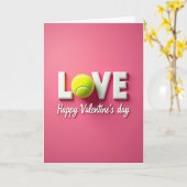 Carte Tennis Ball Love Card (Fleur jaune)