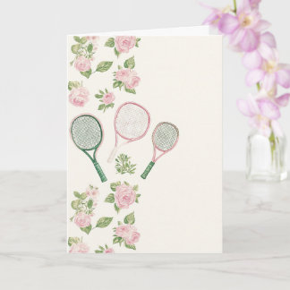 Carte Tennis Collage Anniversaire