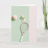 Carte Tennis Collage Anniversaire (Devant)
