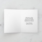 Carte Tennis Design Personnalisé Frère Anniversaire (Intérieur)