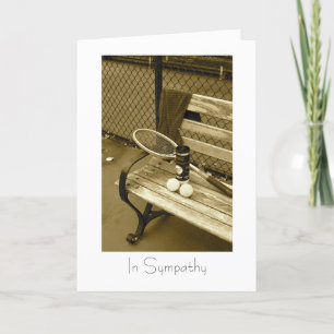 Carte Tennis for sympathy card