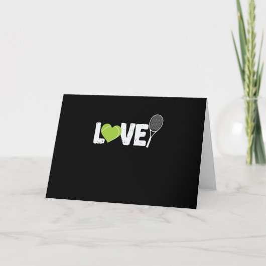 Carte Tennis "Love" Tennisschläger (Devant)