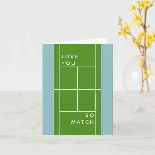 Carte Tennis Lover (Fleur jaune)