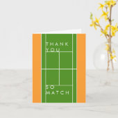 Carte Tennis Merci À Thème (Fleur jaune)