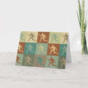 Carte Tennis Pop Art