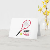 Carte Tennis Star (Fleur jaune)