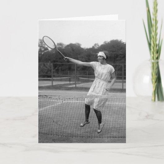 Carte Tennis vintage, années 1920 (Devant)