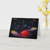 Carte Tentacules de méduse de l'espace (Fleur jaune)