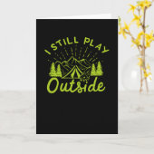 Carte Tente de camping (Fleur jaune)