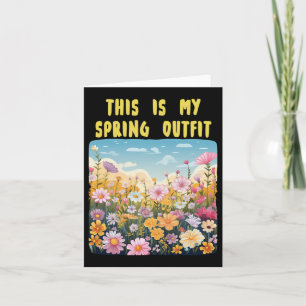 Carte Tenue cool Printemps Pour Garçons Et Filles Longue