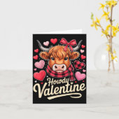 Carte Tenue de cowboy d'amour de la Saint-Valentin pour  (Fleur jaune)