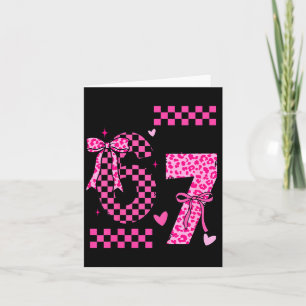 Carte Tenue de fille pour son 7ème anniversaire était 6 