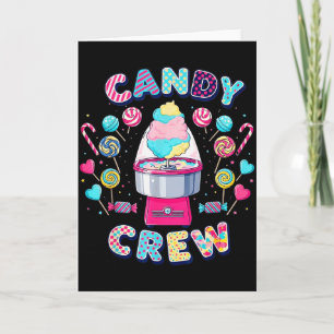 Carte Tenue de groupe de fête de bonbons pour femmes et