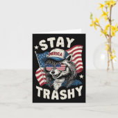 Carte Tenue de soirée White Trash Redneck Raton laveur R (Fleur jaune)