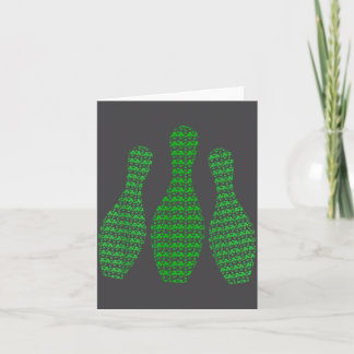 Carte Tenue Irlandaise de Bowling Shamrocks de la Saint-
