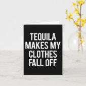 Carte Tequila fait tomber mes vêtements (Fleur jaune)