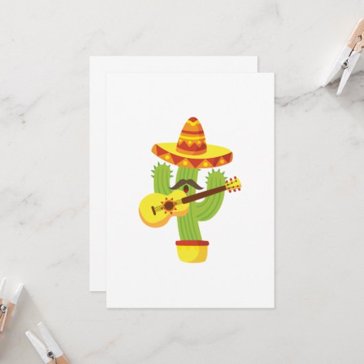 Carte Tequila Fiesta Cinco De Mayo Drôle (Devant/Arrière en situation)