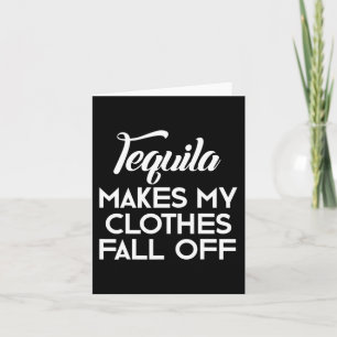 Carte Tequila Met Mes Vêtements Tombent Des Amateurs De 