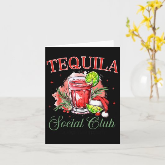 Carte Tequila Social Club Tequila Tail Club Drinking Chr (Fleur jaune)