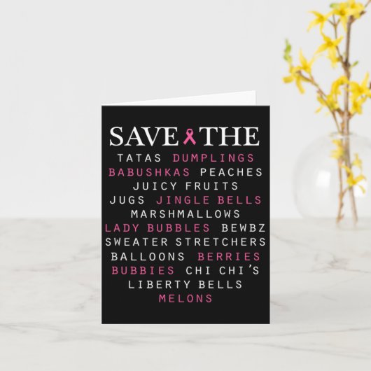 Carte Termes d'argot de sensibilisation au cancer du sei (Fleur jaune)