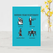 Carte Termes d'entreprise amusants à la retraite (Fleur jaune)