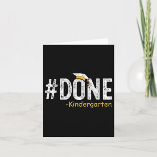 Carte Terminé maternelle Graduation 2025 Cadeaux Enseign