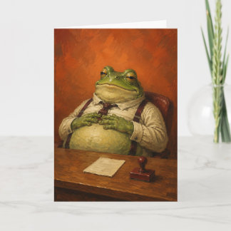Carte Terminé pour aujourd'hui - Grenouille de bureau dr